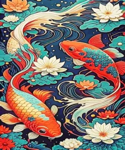 Koi Fish Diamond Painting