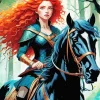 Merida And Her Horse Diamond Painting