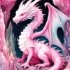 Pink Dragon Diamond Painting
