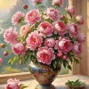Pink Peonies Bouquet Diamond Painting
