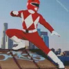 Red Power Ranger Diamond Painting