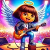 Rock Star Dora The Explorer Diamond Painting