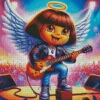 Rock Star Dora The Explorer Diamond Painting