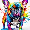 Splash French Bulldog Diamond Painting