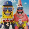 Spongebob And Patrick Diamond Painting