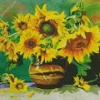 Sunflowers In A Vase Diamond Painting
