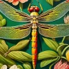 Yellow Dragonfly Diamond Painting