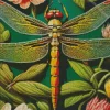 Yellow Dragonfly Diamond Painting