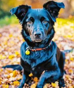 Black Irish Setter Dog Diamond Painting