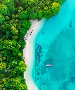 Blue Lagoon Beach Indonesia Diamond Painting