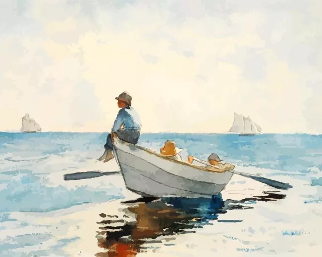 boys in a dory winslow homer Diamond Dotz Boys In A Dory Winslow Homer Diamond Painting