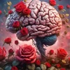 Brain With Flowers Diamond Painting