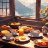 Breakfast In Mountains Diamond Painting