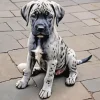 Brindle Dane Puppy Diamond Painting