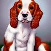 Brittany Spaniel Puppy Dog Diamond Painting