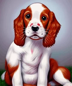 Brittany Spaniel Puppy Dog Diamond Painting