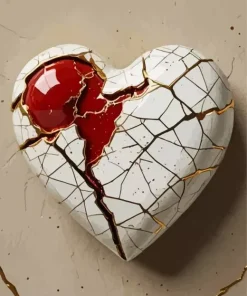 Broken Heart Diamond Painting