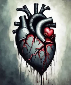 Broken Heart Art Diamond Painting