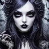 Cool Goth Girl Diamond Painting