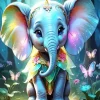 Elephant Fairy Art Diamond Painting