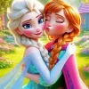 Elsa Hugging Anna Art Diamond Painting