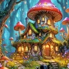 Enchanted Forest House Diamond Painting