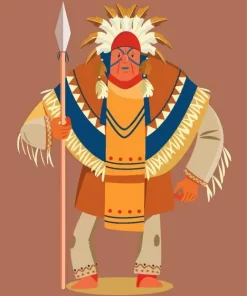 Fat Native Art Diamond Painting