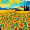 Field Of Sunflowers Van Gogh Diamond Painting