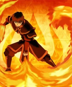 Firebender Prince Art Diamond Painting