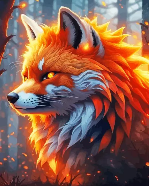 firefox art Diamond By Numbers Firefox Art Diamond Painting