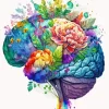 Floral Brain Diamond Painting