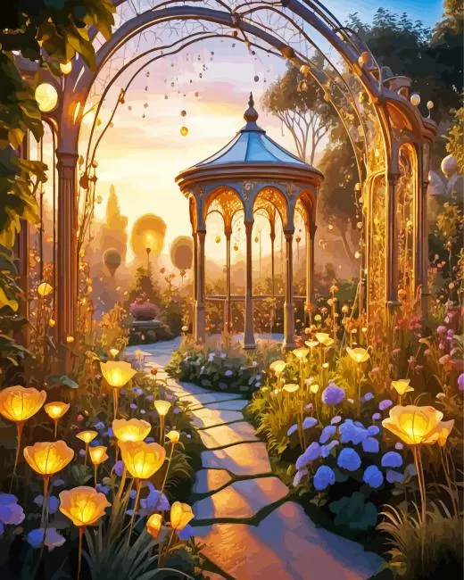 floral garden art Diamond Paintings Floral Garden Art Diamond Painting