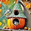 Gourd Birdhouse Art Diamond Painting