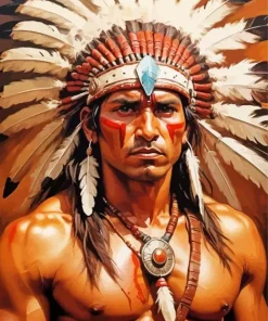 Indian Warrior Diamond Painting