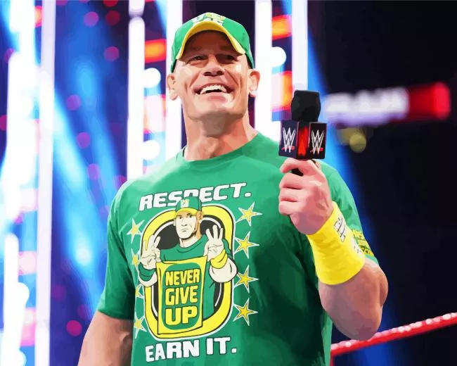 john cena Diamond With Numbers John Cena Diamond Painting