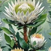 Protea Flowers Diamond Painting