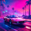 Red Ferrari 308 Art Diamond Painting