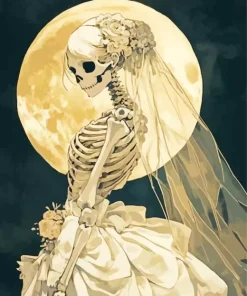 Skull Bride Diamond Painting