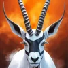 White Oryx Diamond Painting