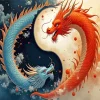 Yin Yang Dragon Diamond Painting