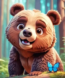 Baby Brown Bear Diamond Painting