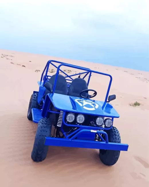 Blue buggy Diamond By Numbers Blue Buggy Diamond Painting