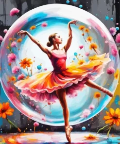 Bubble Ballerina Diamond Painting