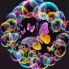 Bubbles Butterfly Diamond Painting