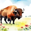 Buffalo Animal Diamond Painting