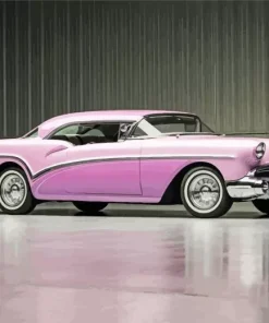 Classic Pink Buick Car Diamond Painting