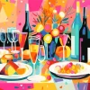Illustration Brunch Art Diamond Painting