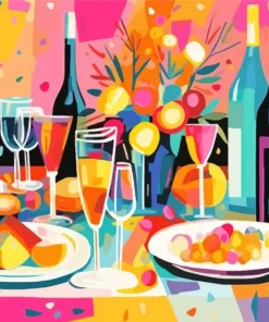 Illustration Brunch Art Diamond Painting