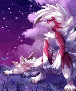 Lycanroc Pokemon Wolves Diamond Painting