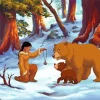 Nita With Koda And Kenai Brother Bear Diamond Painting